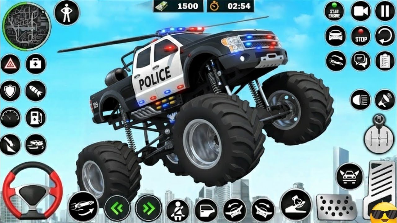 Flying Futuristic Monster Truck Stunt Driving and Racing Simulator - Android Gameplay | Part 7