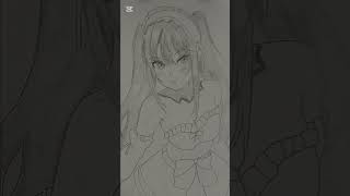 I draw an anime girl as my followers said// fashion center #daisuke #dianecosplay #trunkscosplay