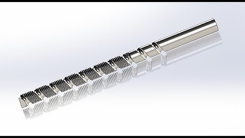 Modeling a Tapping Drill Bit in SolidWorks | Threaded Cutting Tool Design Tutorial