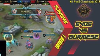 EVOS LEGEND vs BURMESE GHOULS MATCH 1 - MLBB M1 WORLD CHAMPIONSHIP