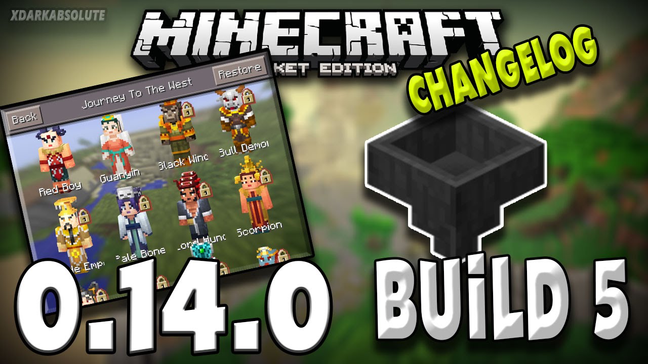 HOPPERS WORK AGAIN!! Minecraft PE 0.14.0 CHANGELOG 5 [BETA] YouTube
