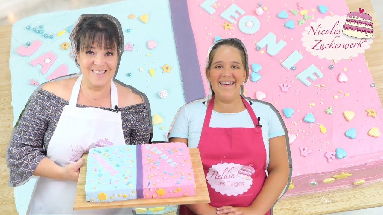 Backen Mit Kindern I Bff Torte Fur Die Beste Freundin Nicoles Zuckerwerk Youtube 