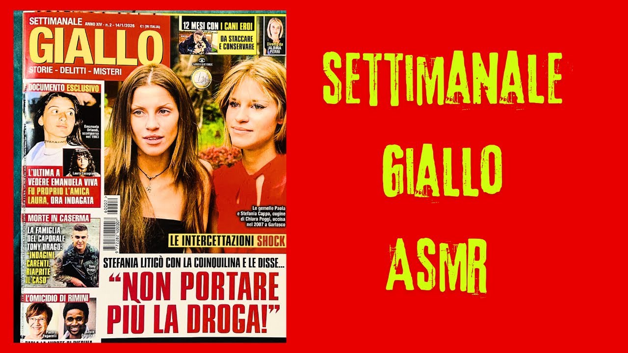 ASMR 🎧 // Leggo il settimanale giallo 