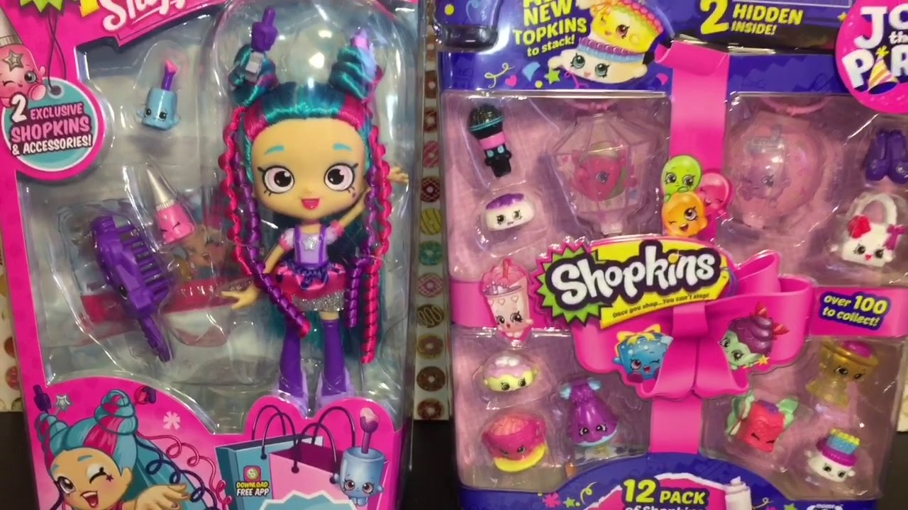 Polli Polish Shoppies Doll Review  & Shopkins Season 7 12 pack Unboxing