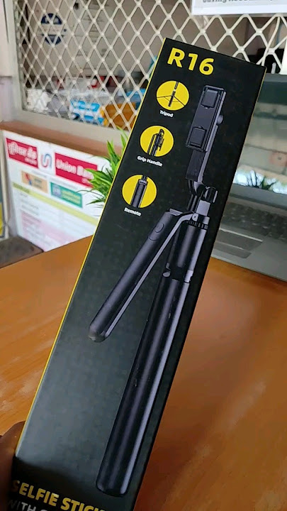 R16 SELFIE STICK WITH GRIP HANDLE #shorts