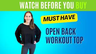 Love this Open Back Workout Top