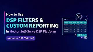 Amazon DSP Filters and Custom Reporting | Hector Self-Serve DSP Platform