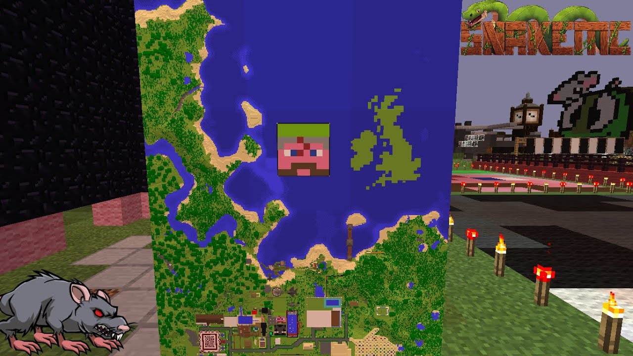 Snakemc Pixel Art, Statues And A Quick House Tour! Minecraft Survival!