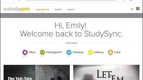 How to login to StudySync through Chrome and the StudySync App