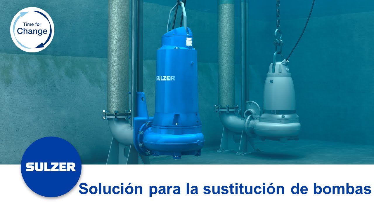 Solución para la sustitución de bombas en estaciones de bombeo de aguas  residuales 