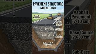 Pavement structure Strong Road | Basic knowledge for Civil Engineering | #shorts #civilengineering
