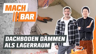 Dachboden dämmen – begehbare Dämmplatten verlegen | OBI