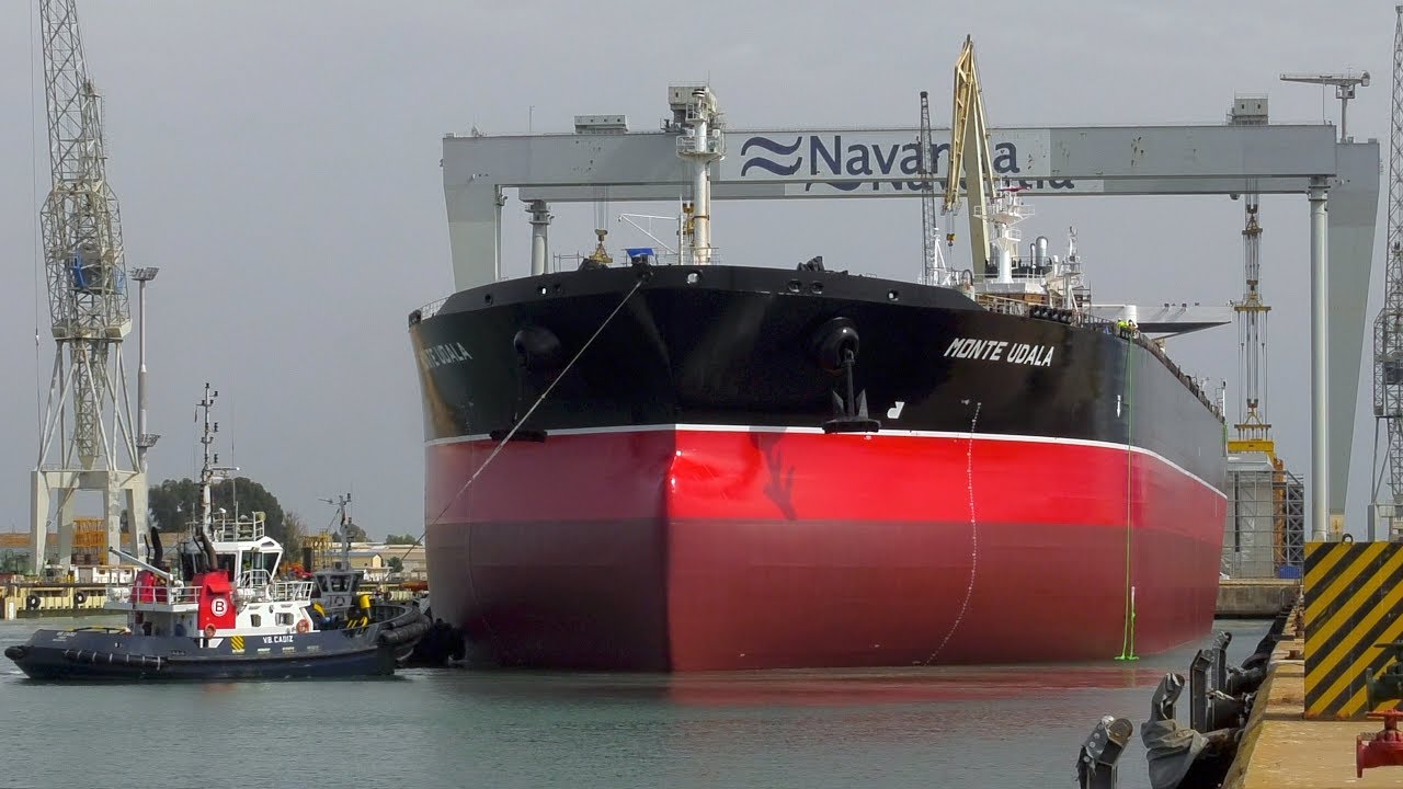 NAVANTIA Puerto Real: Puesta a flote del petrolero SUEZMAX ‘Monte Udala’