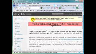 How to Configure Traffic Getting SEO Plugin in WordPress (27) Wordpress Video Tutorials