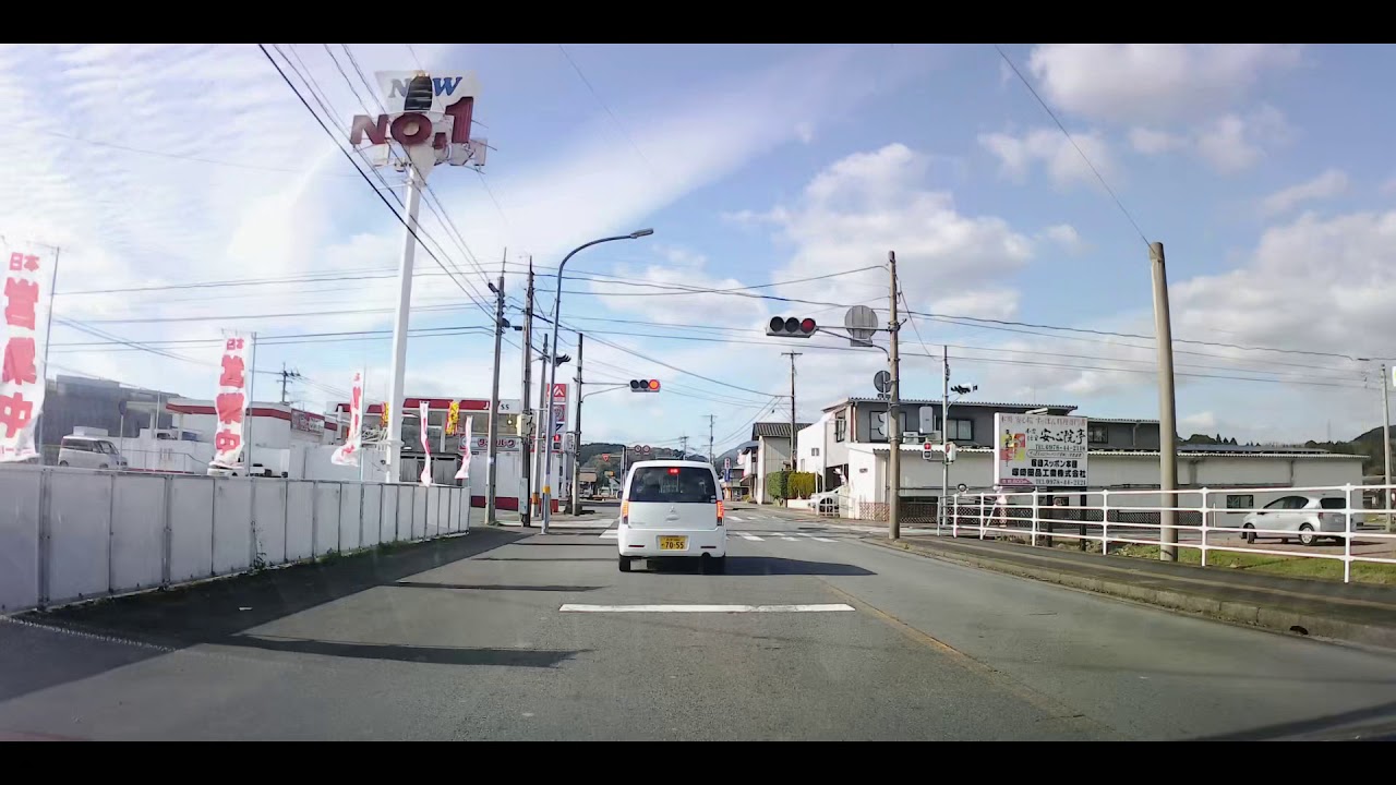 別府～安心院～宇佐方面へ  やまなみハイウェイ 国道500号線 4K撮影(HDアップロード)