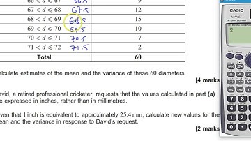 AQA Statistics 1 S1 June 2015 Q2 Variance