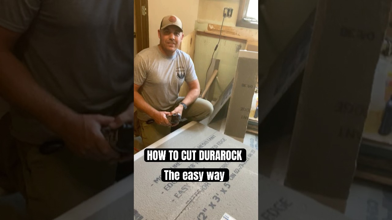 How to cut cement board or Dura rock the easy way. YouTube