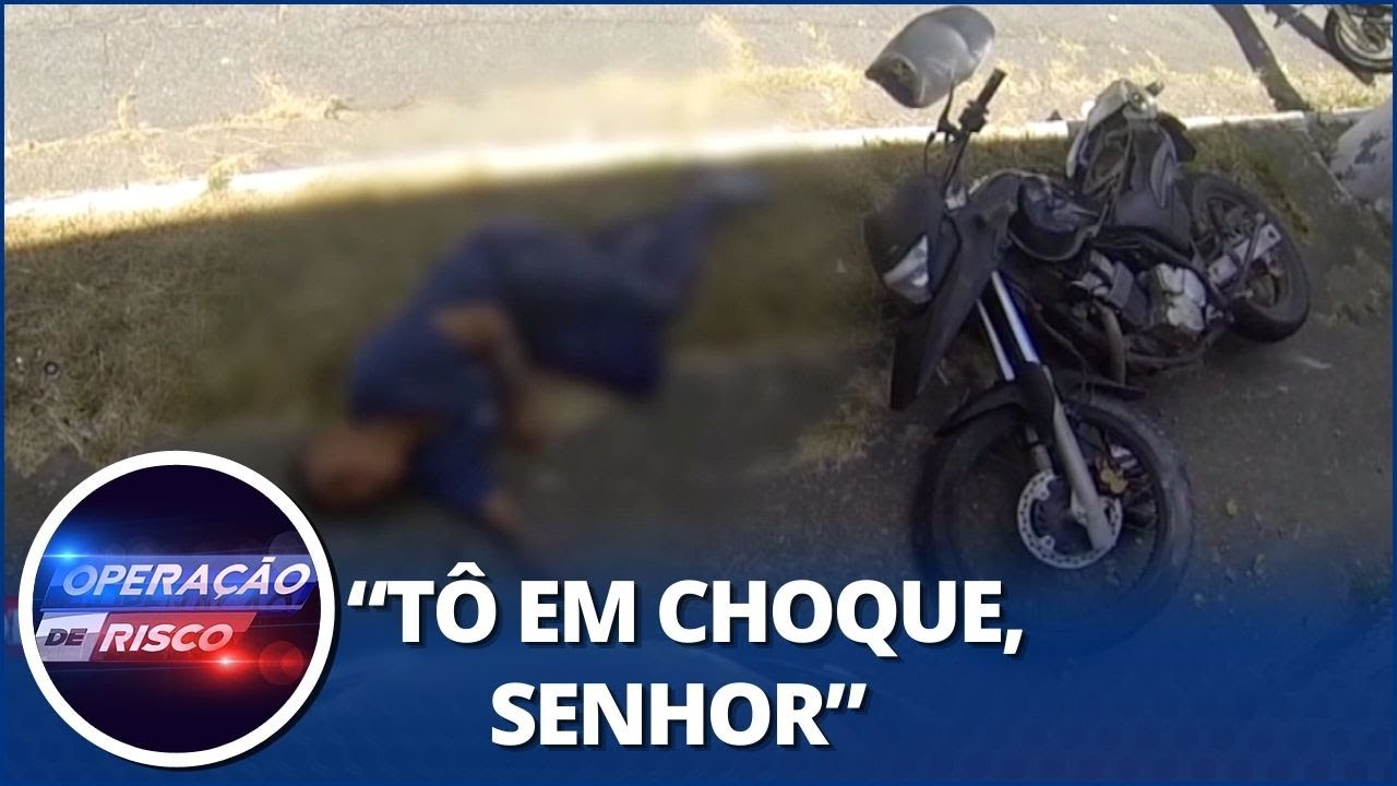 Perseguições policiais: suspeito alta velocidade acaba batendo em muro