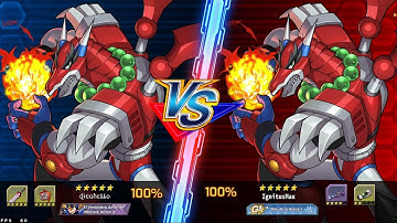 MAGMA DRAGOON 5* VS MAGMA DRAGOON 5 * --- MEGAMAN X DIVE SERV ALIA
