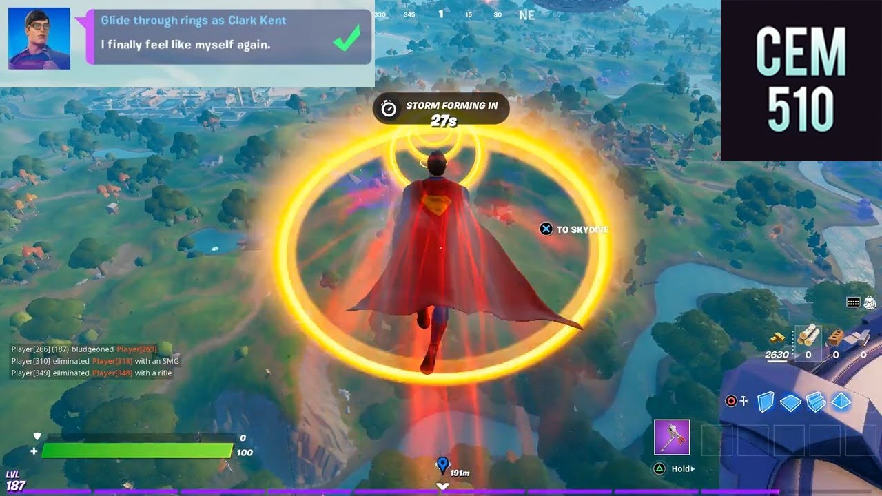 Visit Mothership Or An Alien Biome Fortnite Superman Challenges Youtube