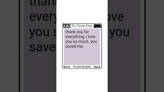 i love the unsent project 💘 #conangray #shorts