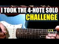 I Took the "4-Note" Solo CHALLENGE! Pink Floyd-Style from The Art of Guitar