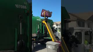 Two Maroon Rehrigs Collected By An ACX #shorts #garbagetruck #amrep #autocar #wastemanagement