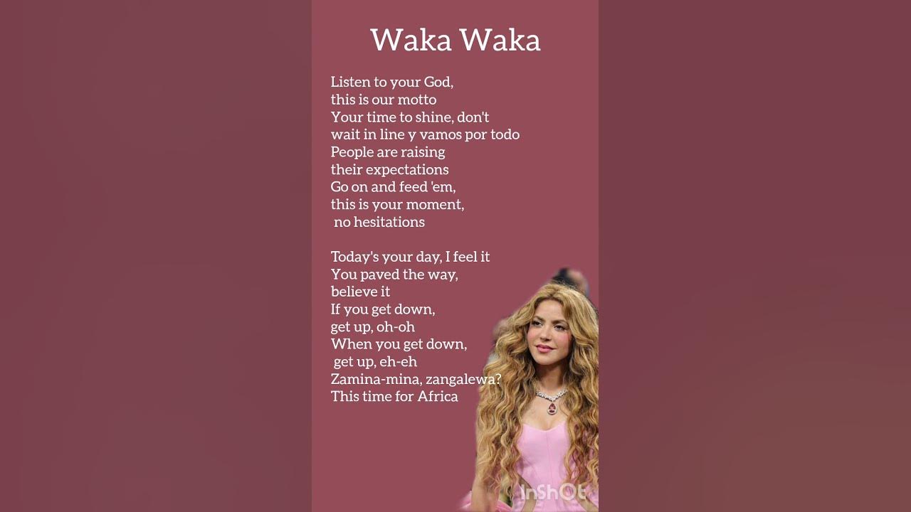 Waka Waka (This Time for Africa) (Verse 2) Lyrics #lyrics #wakawaka #shakira #viral #shorts