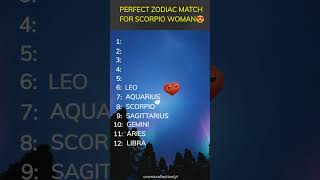 Perfect Zodiac Match For SCORPIO WOMAN ♏ - Zodiac Signs Shorts #shorts screenshot 2