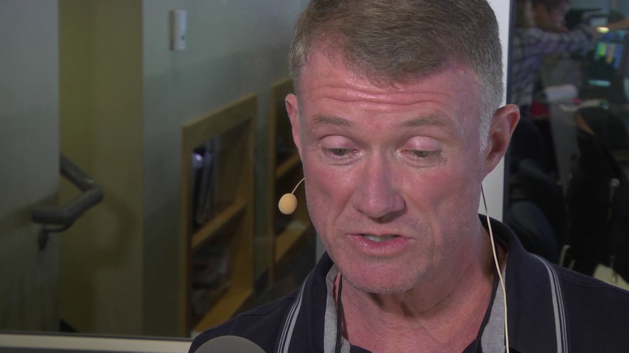 In the Announcer Booth with Chuck Henson