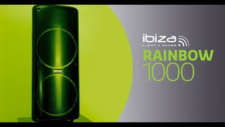 DARTY Guadeloupe - 🔊Avec l'enceinte Sono DJ Ibiza Rainbow1000 profitez  d'un système audio portable bluetooth ultra puissant de 1000W. Les effets  lumineux installés sur le haut-parleur se synchronisent au rythme de la
