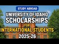 University Of Idaho Scholarships for International Students 2025-26 (Study in USA)