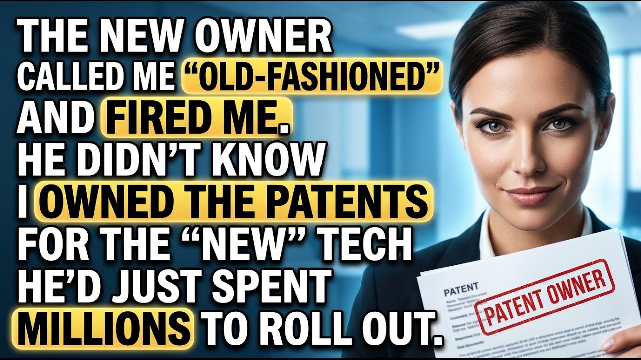 Called Me Old-Fashioned and Fired Me — I Owned the Patents Behind His New Tech
