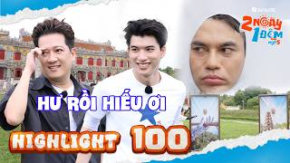 Highlight Tập 100: Trường Giang "điếng người" vì HIEUTHUHAI, Dương Lâm vấp đĩa xN lần | 2N1D Mùa 5