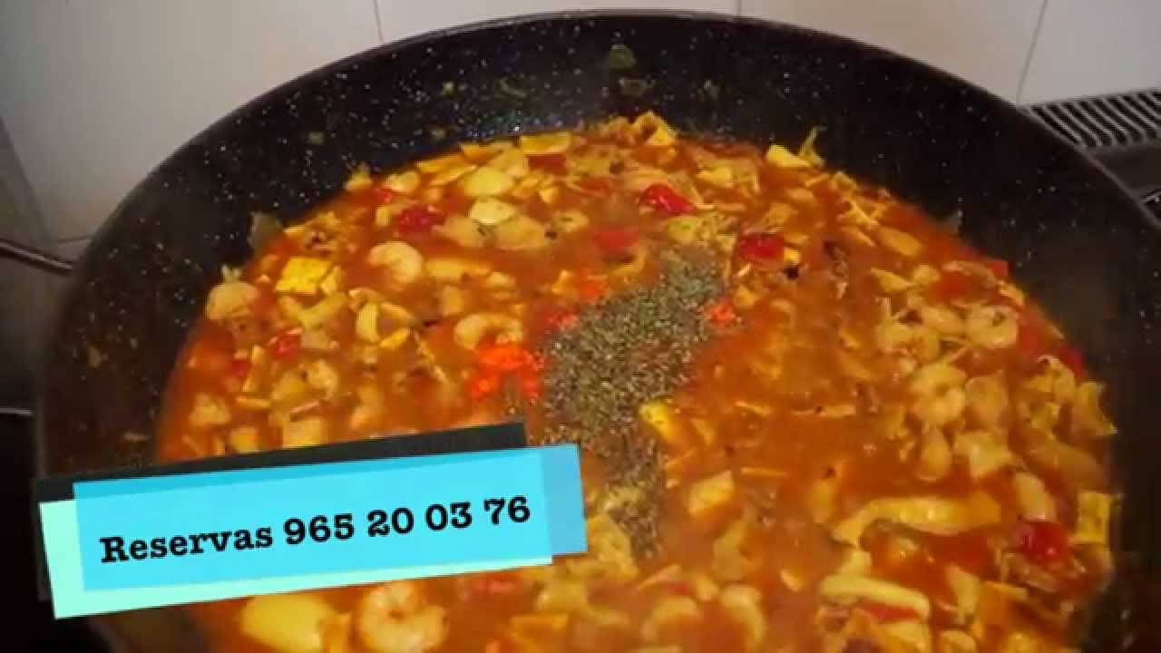 Como se hace el gazpacho de pescado (Mero) Restaurante Capri. Alicante