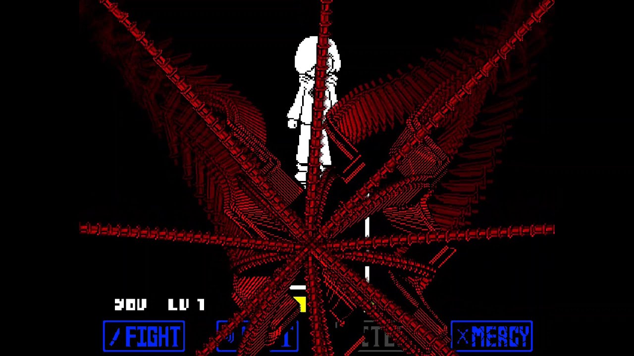 EdgeTale - ZY Hard Mode / Buffed | Phase 1 Full Fight | [INF HP]