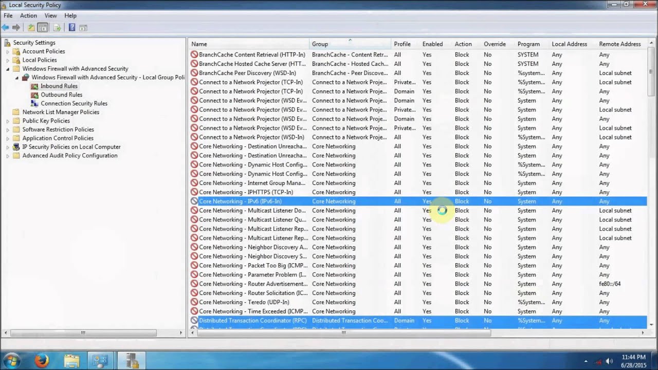 How to configure Windows 7 Firewall - YouTube