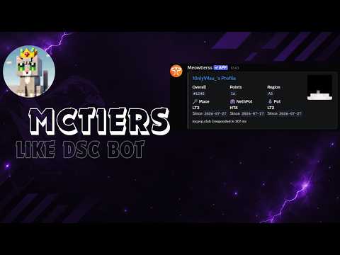 How To Make a Discord Bot Like Mctiers (Easy Setup + Free Source Code)