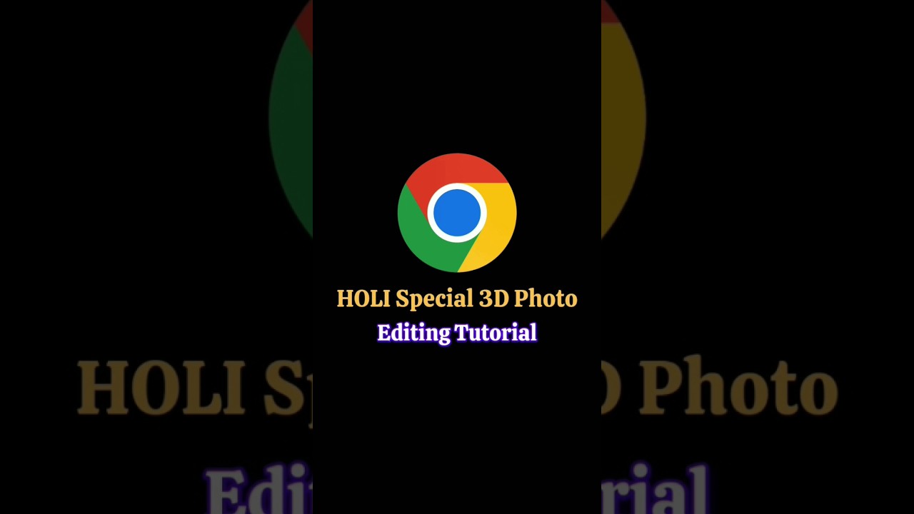 Holi Special 3D photo editing tutorial 