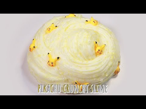 ASMR⚡피카츄우우우우우 크런치 슬라임💫‍ | 달파파 Satisfying Video