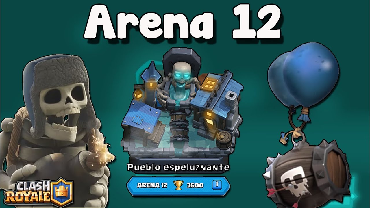 🔥MAZO para ARENA 12 SIN LEGENDARIAS en CLASH ROYALE 2020🔥 ESQUELETO G