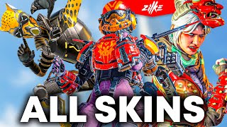 ALL SKINS SEASON 9 LEGACY BATTLEPASS 😲😲😲 × Apex Legends