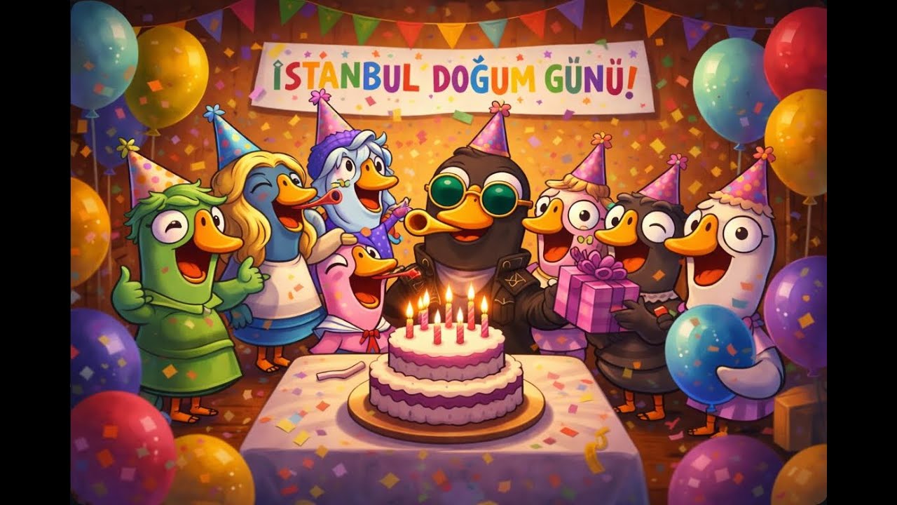 İstanbul`un Doğum Günü 🥳🎂 Gerekeni Yaptık, KESTİK, ASTIK 😂