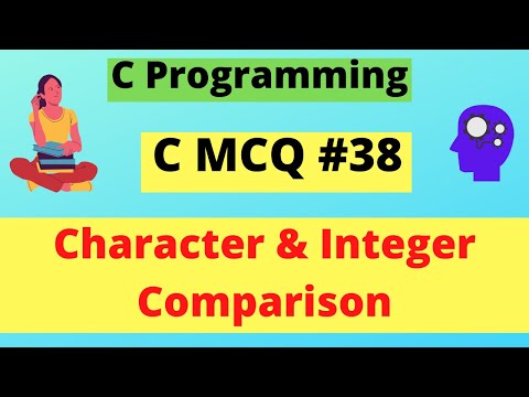 Comparison between Character and Integer || C MCQ #38 || C Programming ||  Dilip Kumar Gangwar