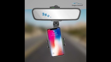 Multifunctional Rear View Mirror Phone Holder - 360º Rotation
