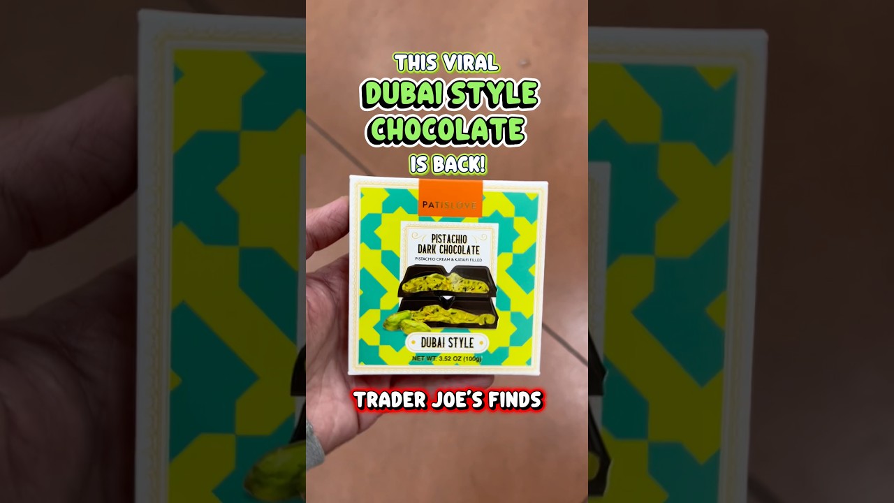 This viral Dubai Style Chocolate bar is BACK in stock at Trader Joe’s!