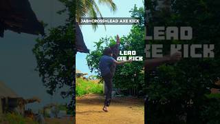 best axe kick cobination tutorial#muaythai #muaythai #mma #boxing #taekwondo #trending #selfdefense