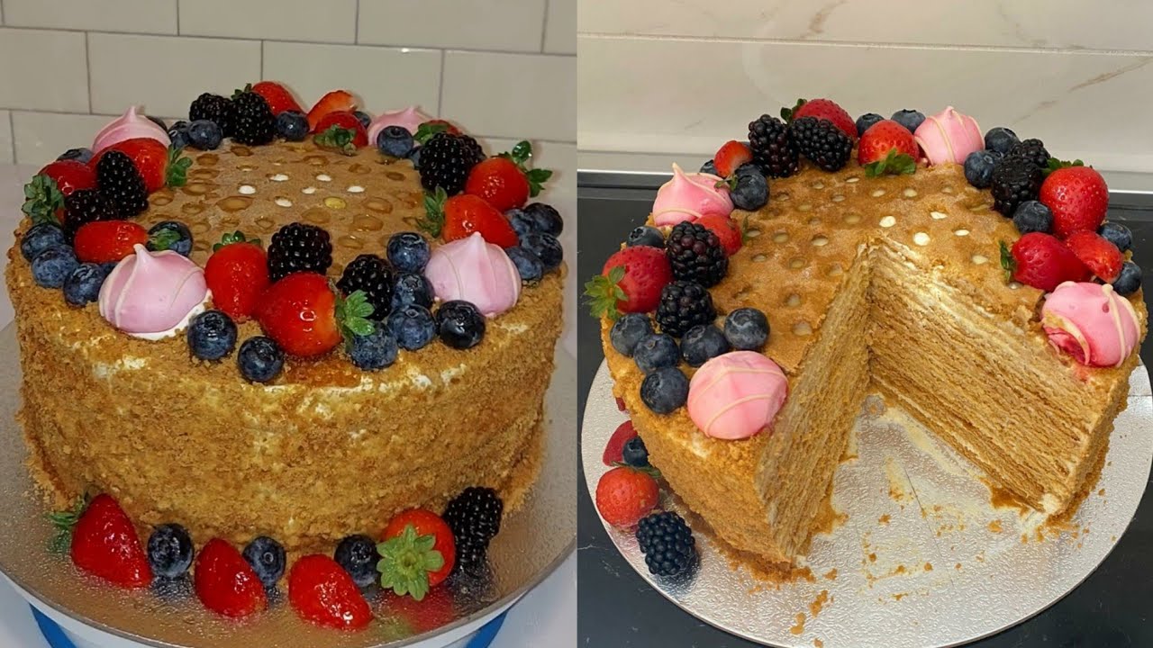 Медовик /MEDOVIK TORTA al MIELE 🍯RICETTA RUSSA/Medovik Russian Honey Cake Recipe