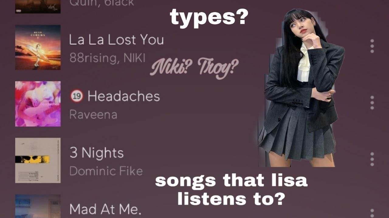 BLACKPINK LISA SONG PLAYLIST - YouTube