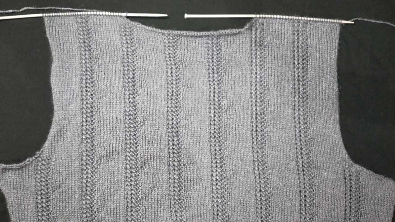 Gents Sweater Back Side Design and Neck Cutting | Wool 600 Gram | PART 4